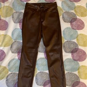 Free people leather leggings.